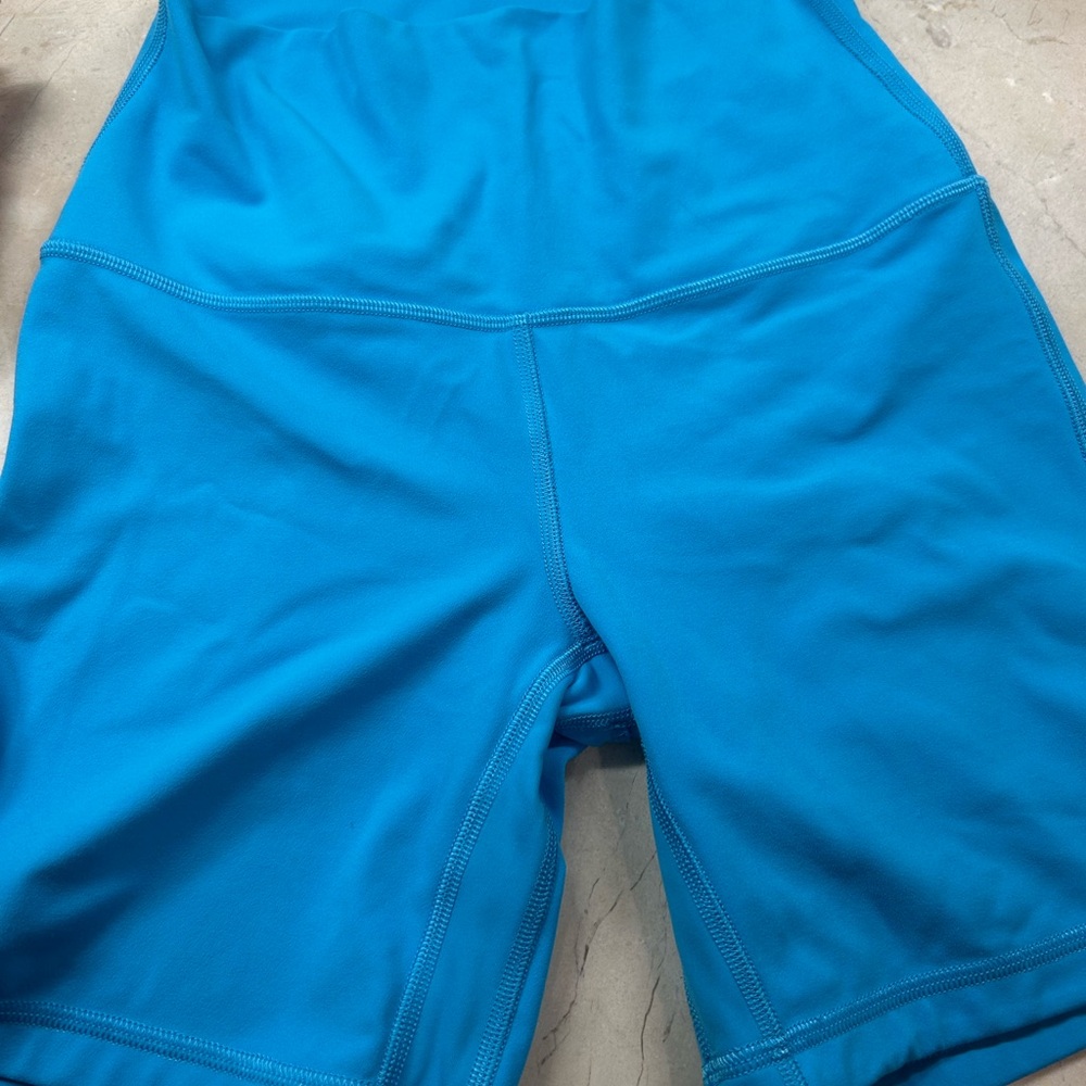 Lululemon Athletica Blue Bike Shorts Lightweight and Vibrant